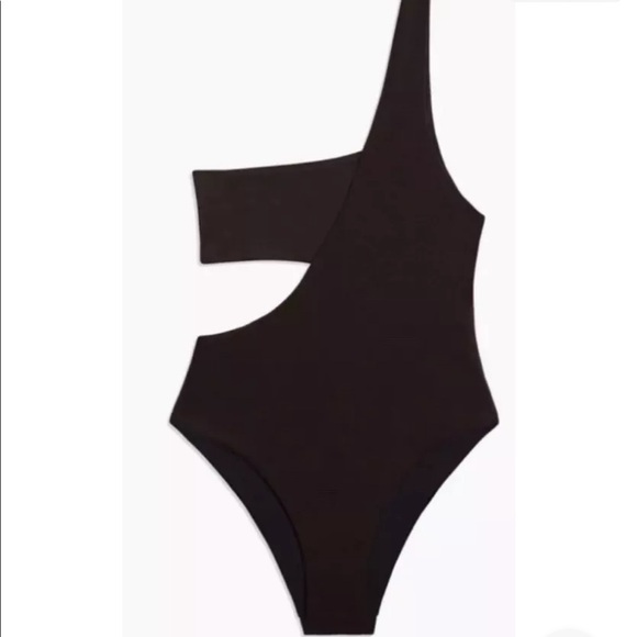 ONIA Margot Cut Out One Piece Black Swimsuit Sz Med w/tag - Picture 2 of 5